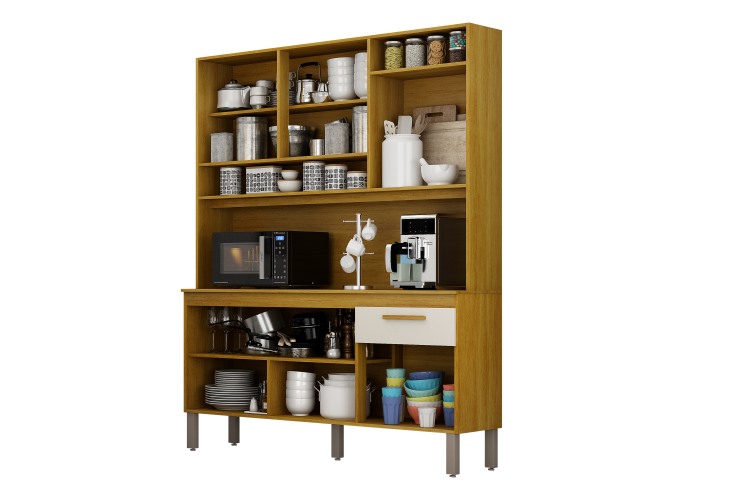 Kit Cozinha Noor 6P1G2N Visuzalizacao Interna CHF Moveis