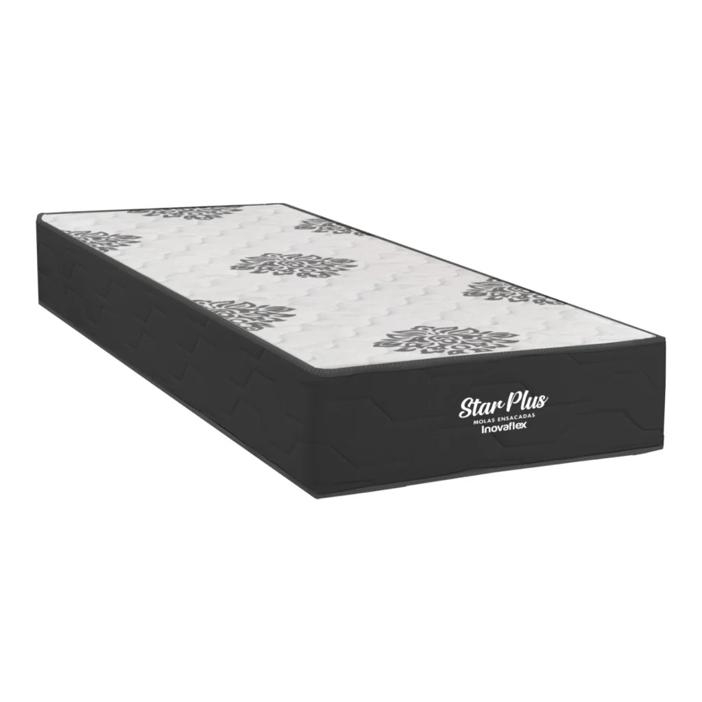 Colchão Solteiro Star Plus Molas Ensacadas 88x188x25 InovaFlex