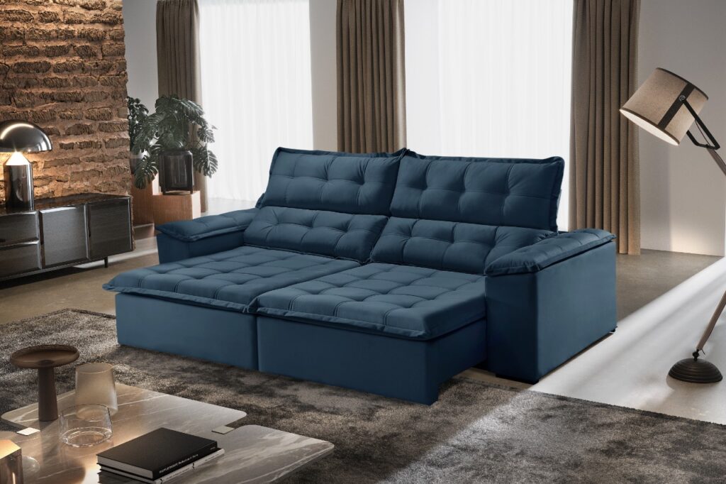 Estofado Retratil Tres Marias 230 Azul 325 Estof Teixeira