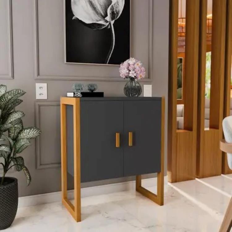 Buffet Diamond 2P Cinza Maria Moveis