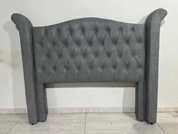 Cabeceira Queen Dacar 158 Linhao Cinza SR Cabeceiras