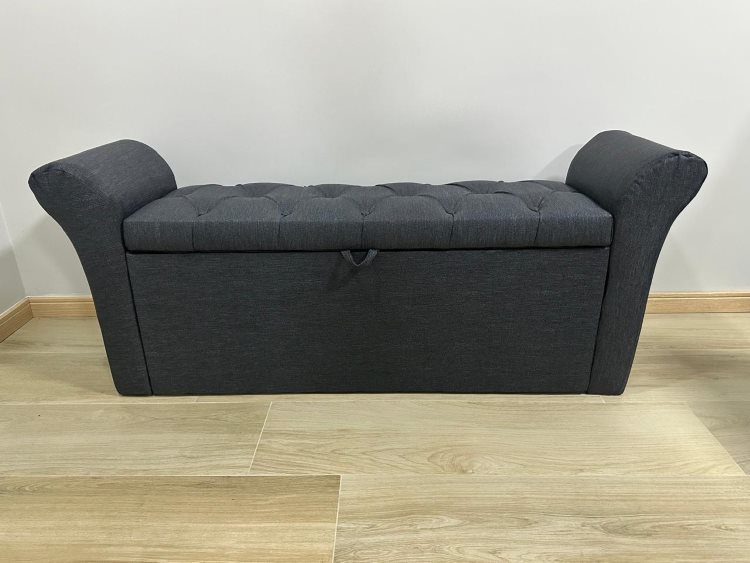 Recamier Queen Dacar 158 Linhao Preto SR Cabeceiras