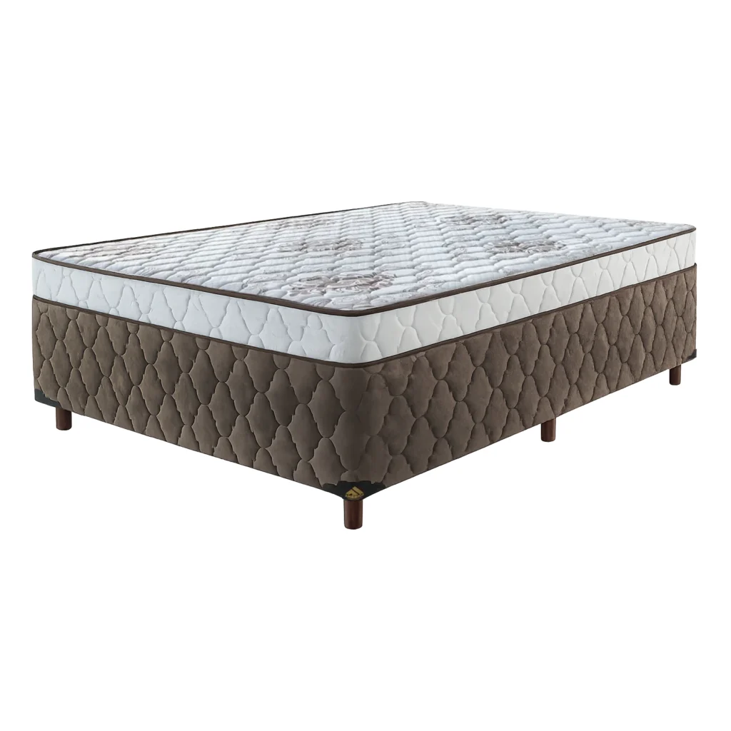 Colchobox Casal Plennus Molas Ensacadas 138x188x59 Marrom América Colchões