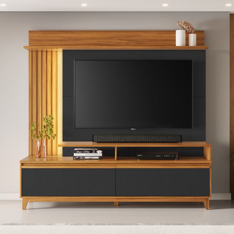 Home NT 1400 2P Freijo Trend.Preto Tx Notavel Moveis