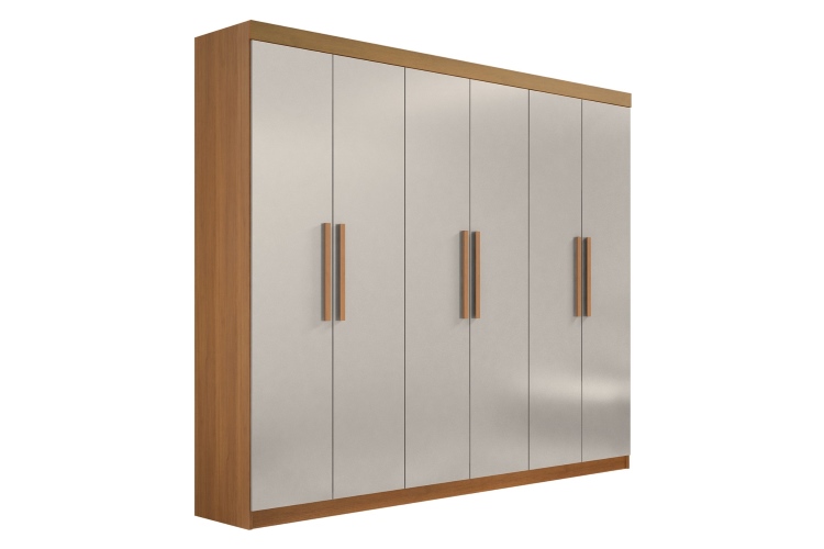 Roupeiro Monte Carlo 6P4G Cinamomo.Off White D Doro