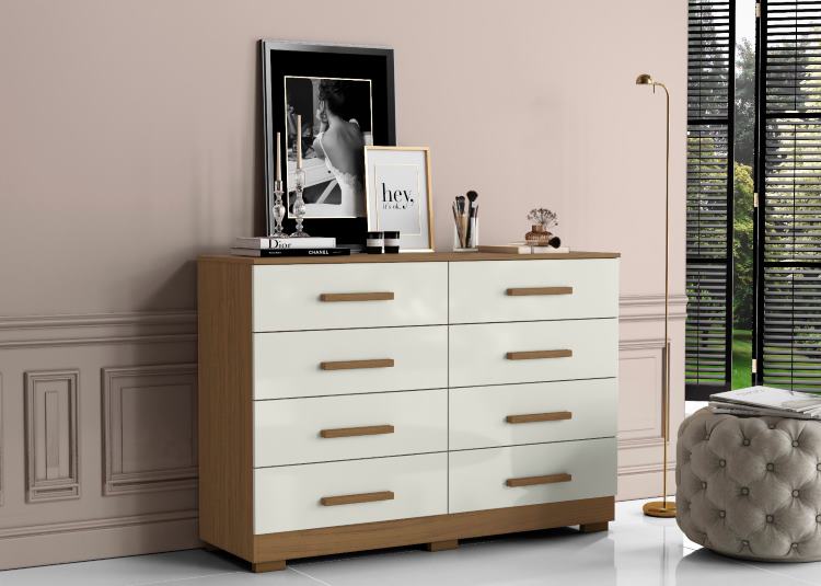 Comoda Aramoveis 8G Atacama.Off White Aramoveis