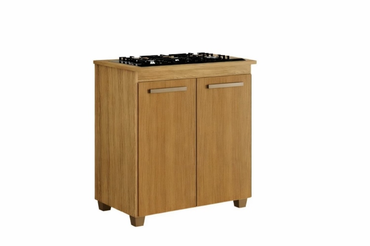 Balcao CookTop Fox 78 4 Bocas com Tampo com Recorte 53,5 x 35 Cinamomo Arte Moveis