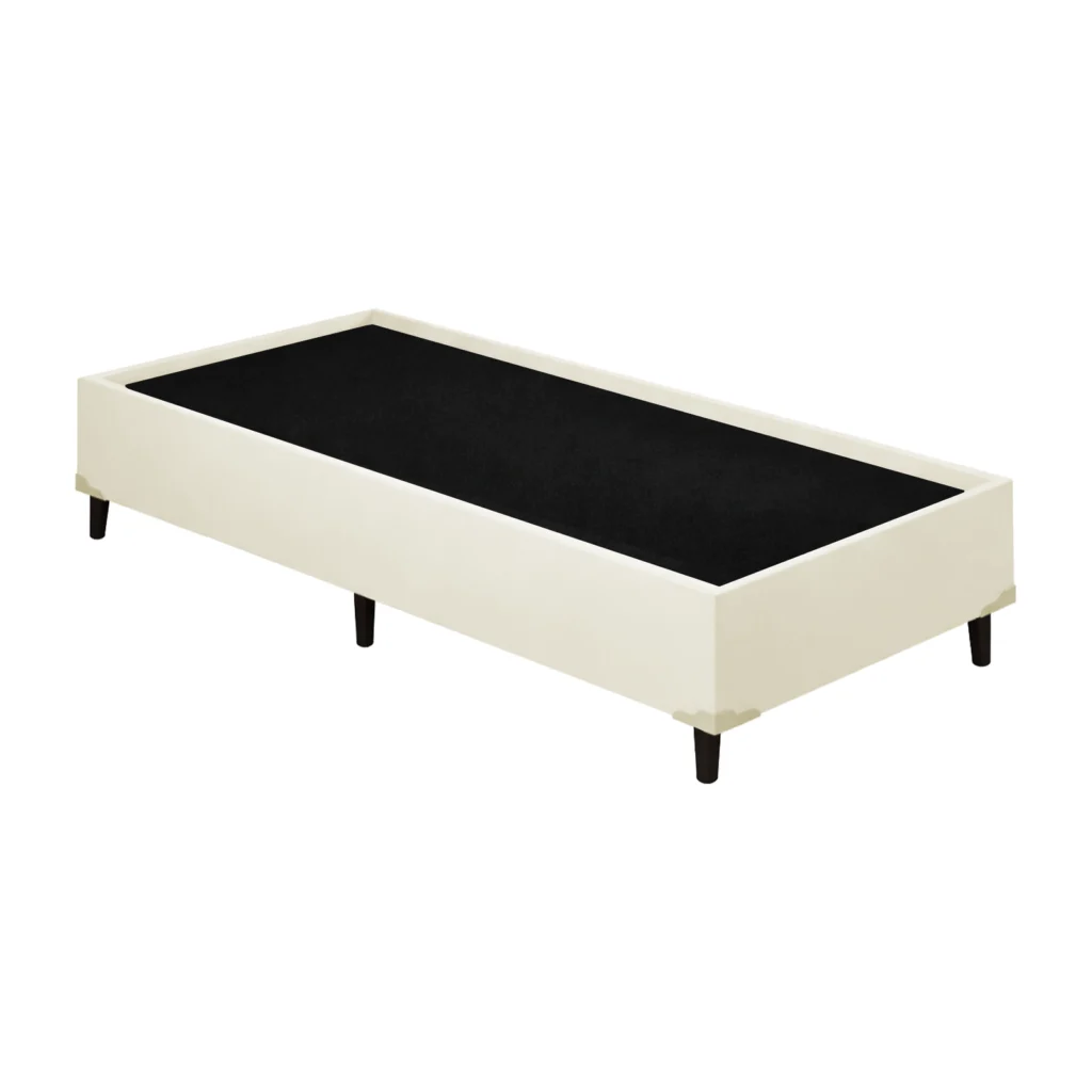 Base Solteiro Premium 90x190x42 Corino Bege