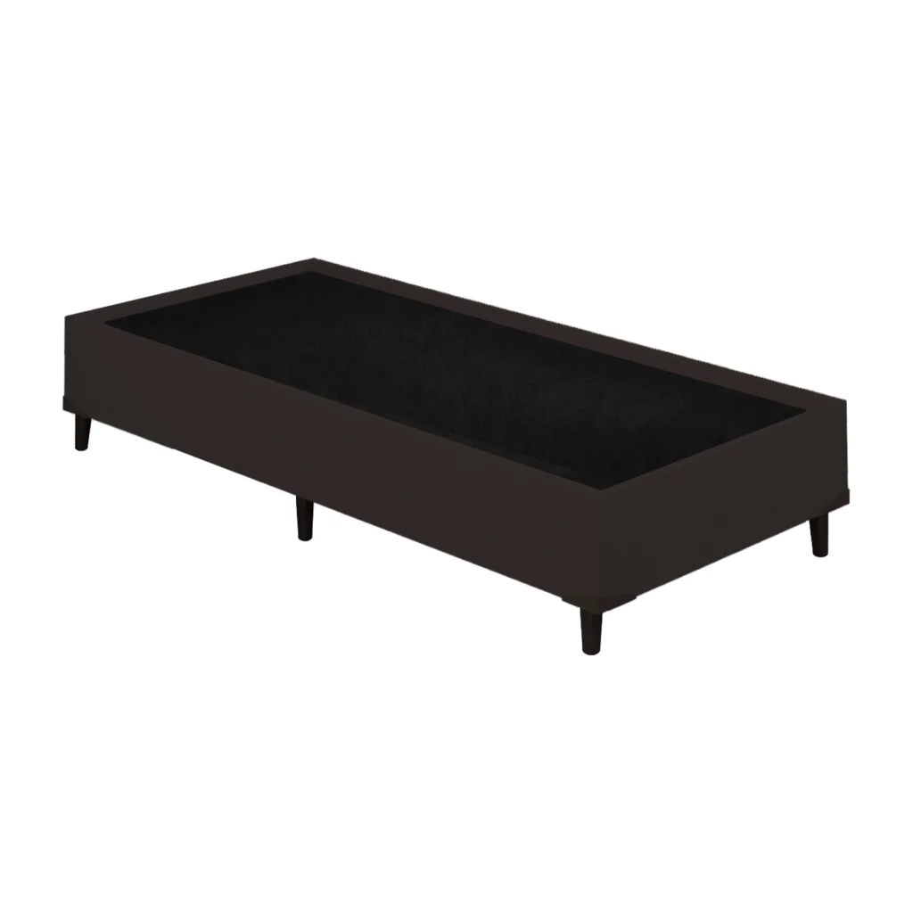 Base Solteiro Premium 90x190x42 Suede Marrom