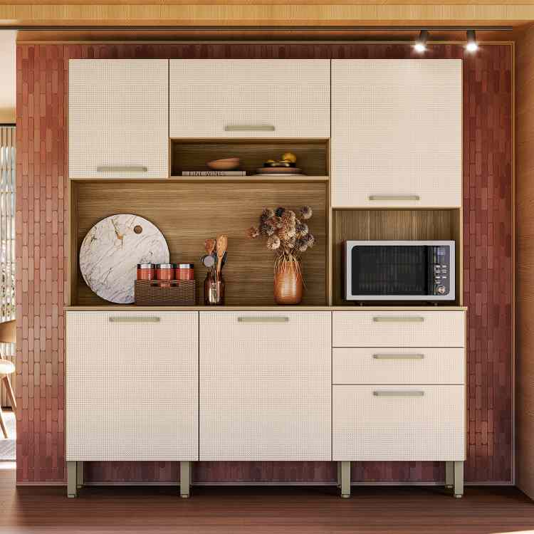 Kit Cozinha Ferrara Plus 6P2G Freijo.Soft Kits Parana