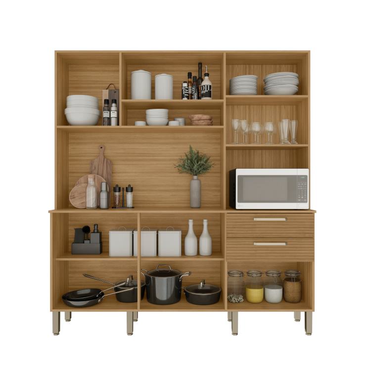 Kit Cozinha Ferrara Plus 6P2G Visualizacao Interna Kits Parana