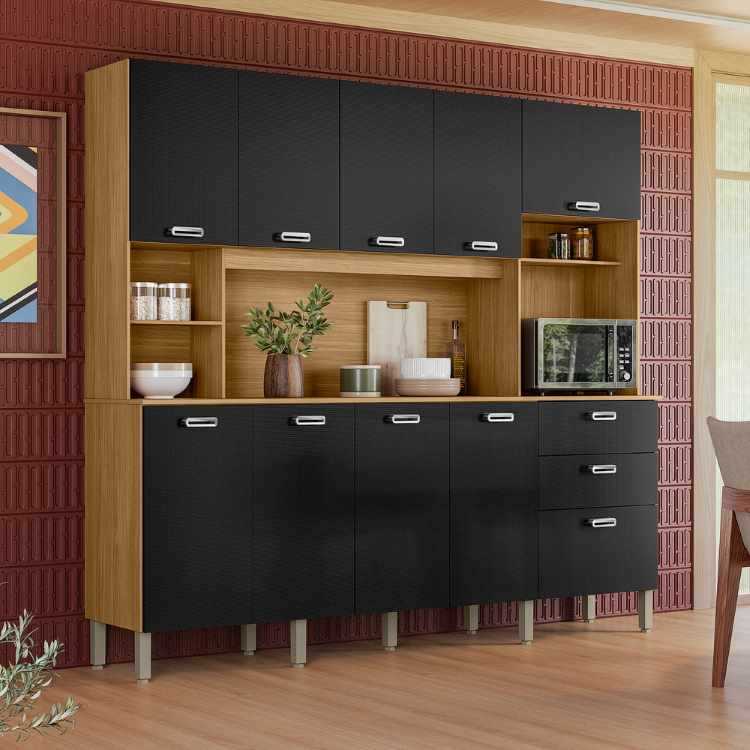 Kit Cozinha Intense 10P2G Freijo.Nero Kits Parana