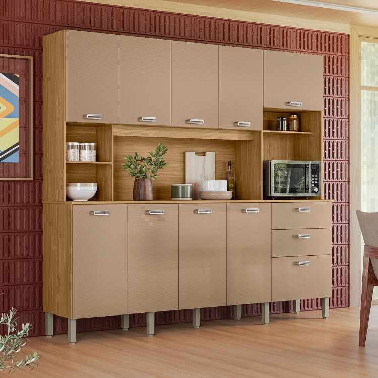 Kit Cozinha Intense 10P2G Freijo.Vanilla Kits Parana