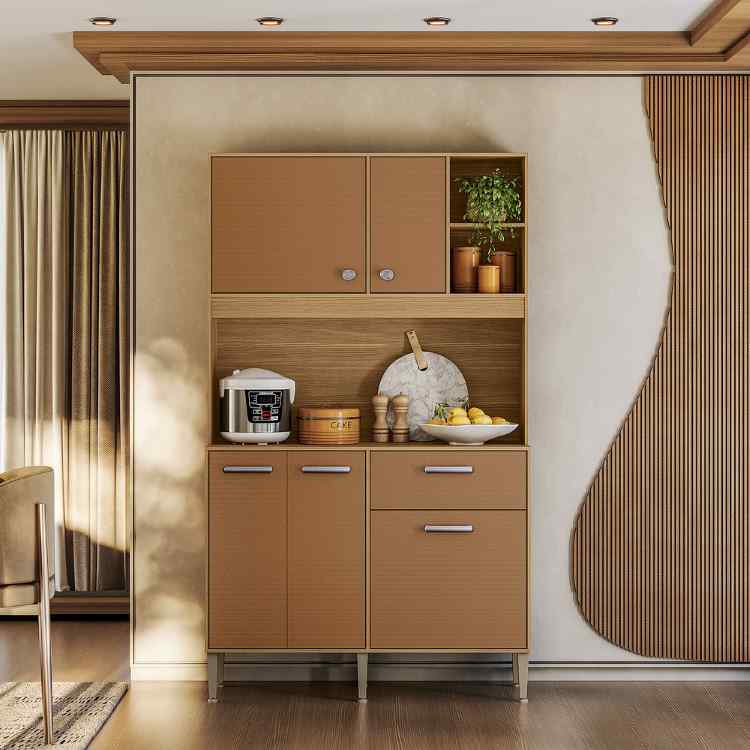 Kit Cozinha Liv 5P1G Freijo.Caramelo Kits Parana