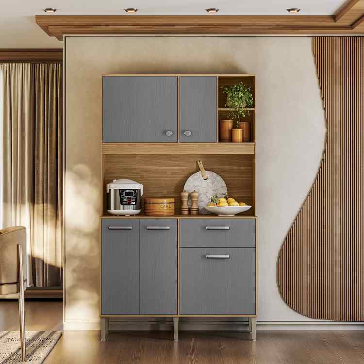 Kit Cozinha Liv 5P1G Freijo.Gris Kits Parana