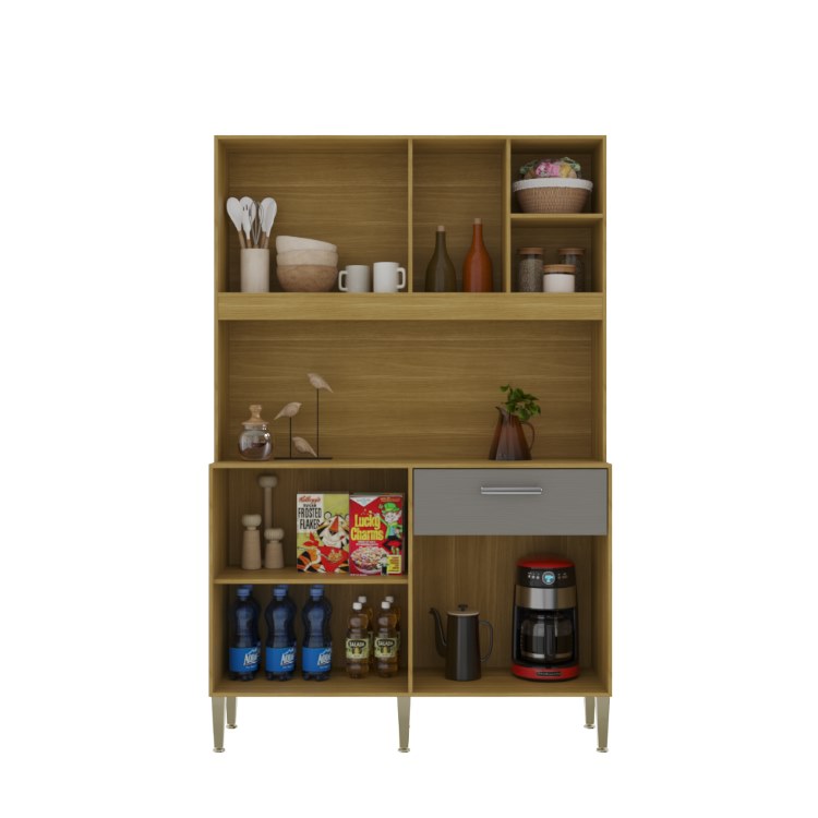 Kit Cozinha Liv 5P1G Visualizacao Interna Kits Parana