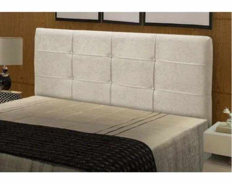 Cabeceira Casal London 140 Linhao Bege SR Cabeceiras