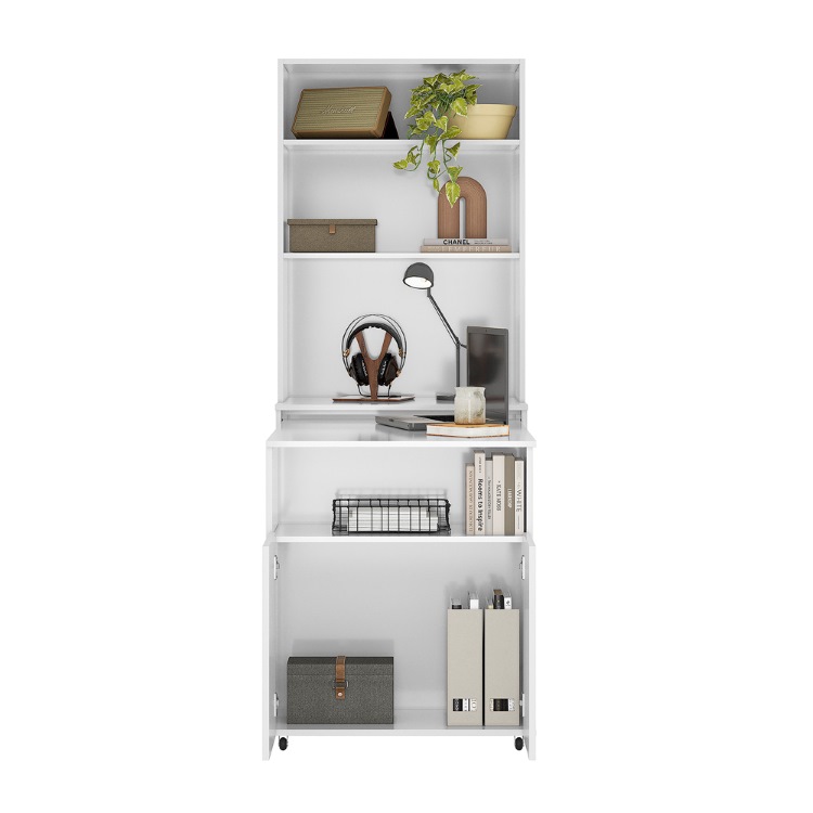 Mesa Duo com Tampo de Mesa Retratil Visualizacao Interna Kits Parana