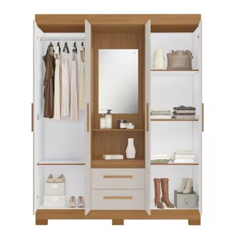 Roupeiro Capelinha NT 6055 Freijo Trend/Off White Notavel - foto 2