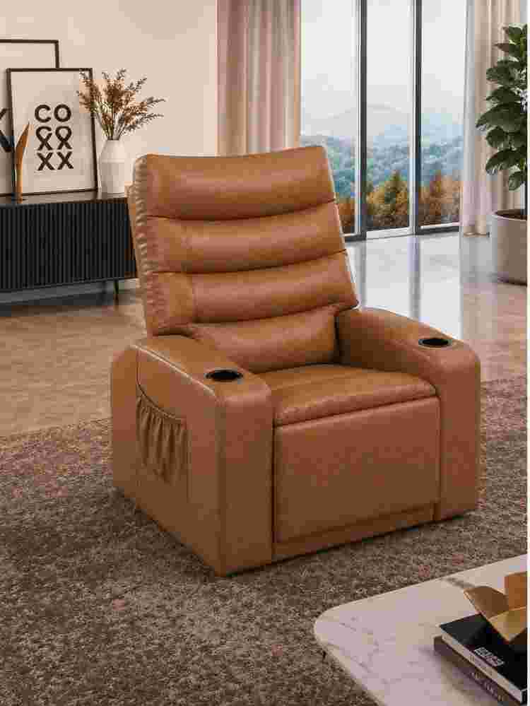 Poltrona do Papai Siena Ref 14 Courino Caramelo 2309-A Luxury