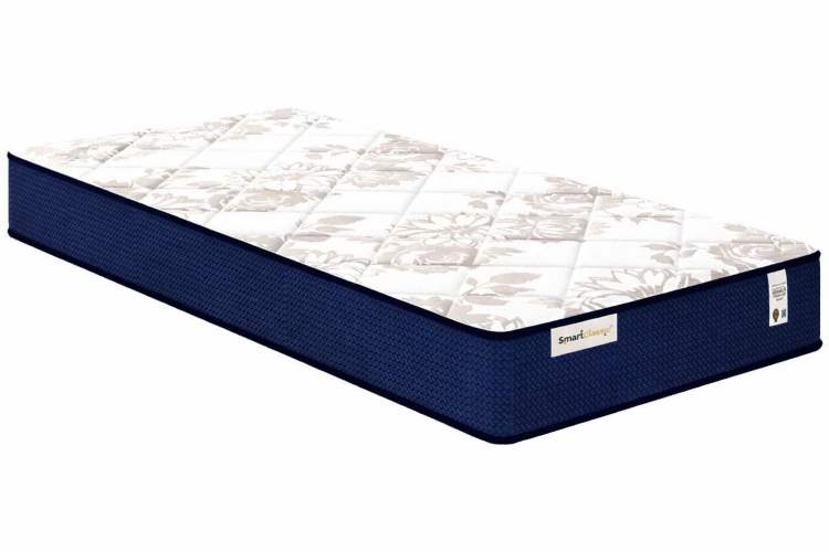 Colchão Solteiro Smart Classic 88x188x22 Azul Plumaex