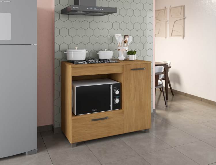 1498.60-Balcao CookTop Manu Plus 4 Bocas Freijo Moveis Parana