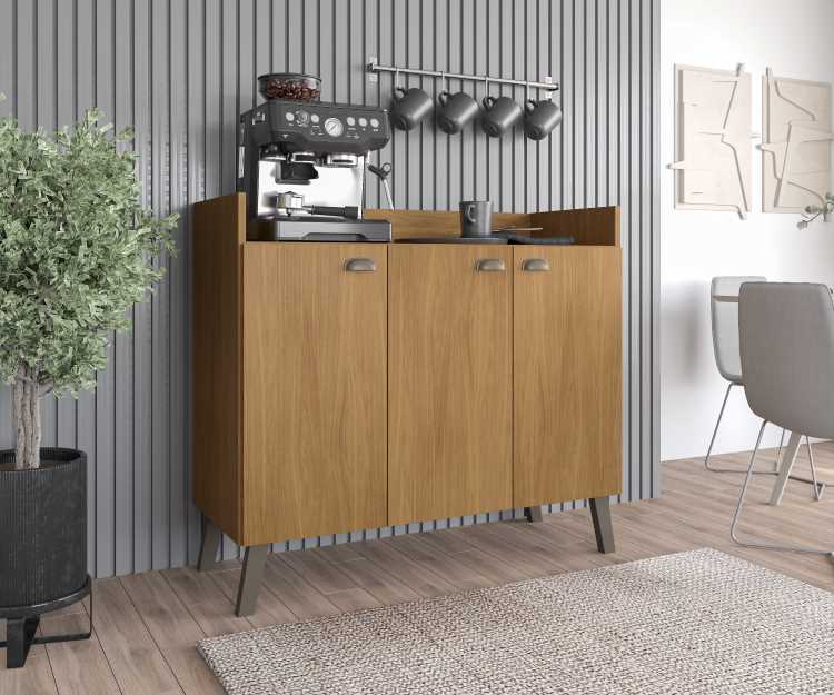 3036.60-Buffet Ayla Plus 90 3P Freijo Moveis Parana
