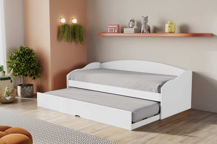 13171.3-Sofa Cama Funny III Fit Branco Conquista Moveis