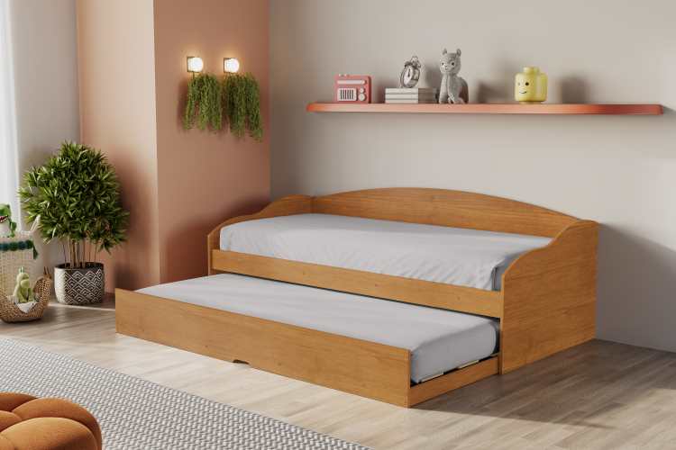 13171.115-Sofá Cama Funny III Fit Cinamomo Coquista Moveis