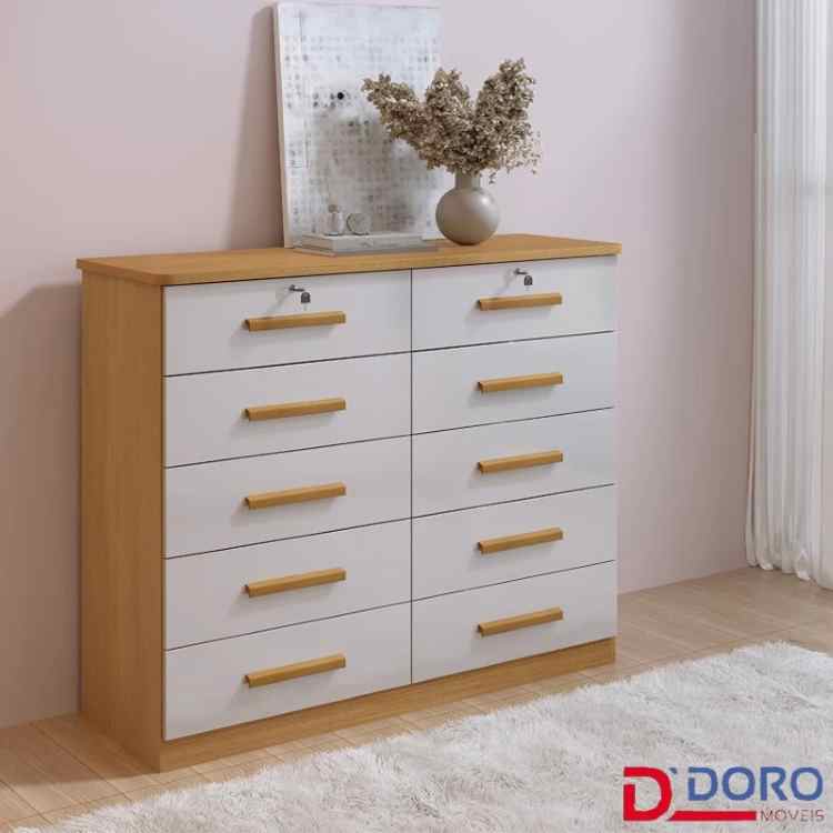 Comoda Ryad 10G Cinamomo/Off White D Doro