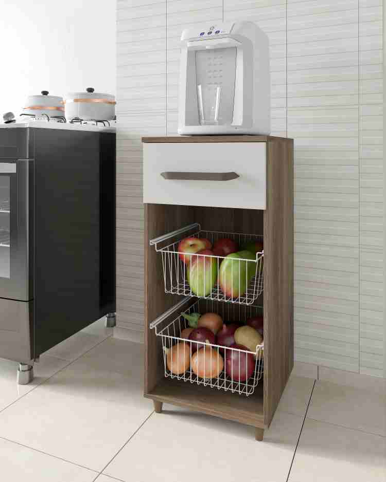 66.48-Fruteira Bia Plus 36 1G 2 Cestos Nature/Off White Moveis Parana