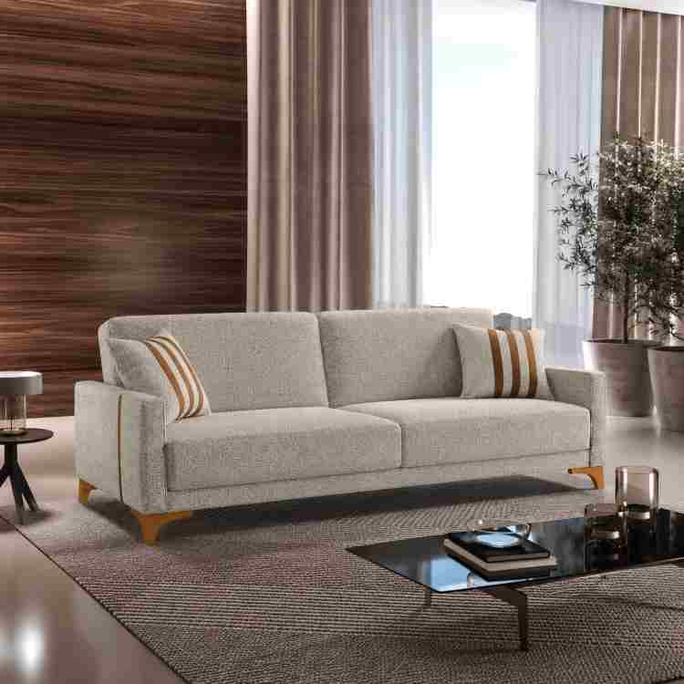 Sofa Coma Luizi Ref 51 Boucle Mescla Marrom Luizi Luxury