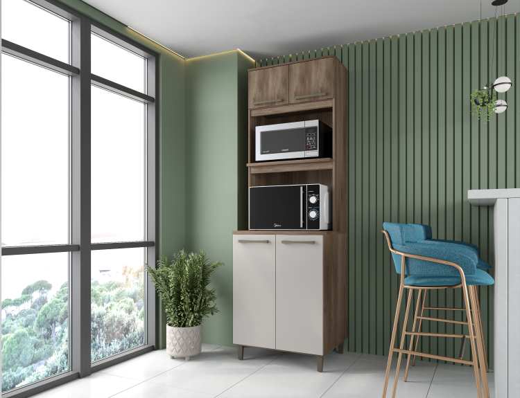 2620.48-Torre Quente Sofia 4P2N Naturale/Off White Moveis Parana