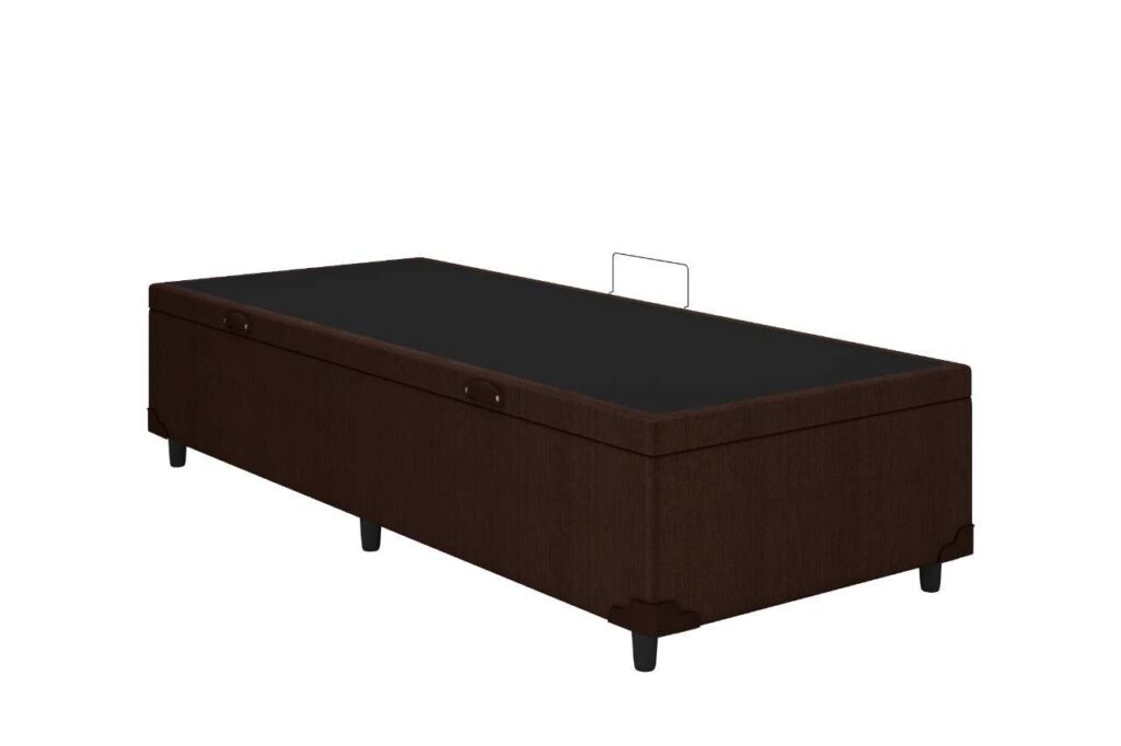 Bau Solteirao Prime Confort 110x188x44 Linhão Marrom Issacar Prime3