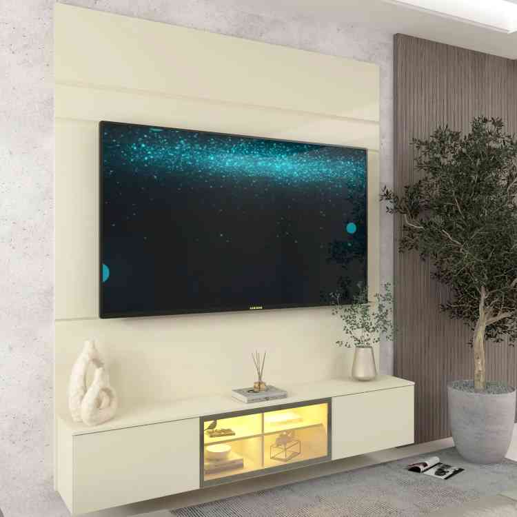 0553071-Home Luminare Reflect 153 com LED Off White/Naturale Gelius
