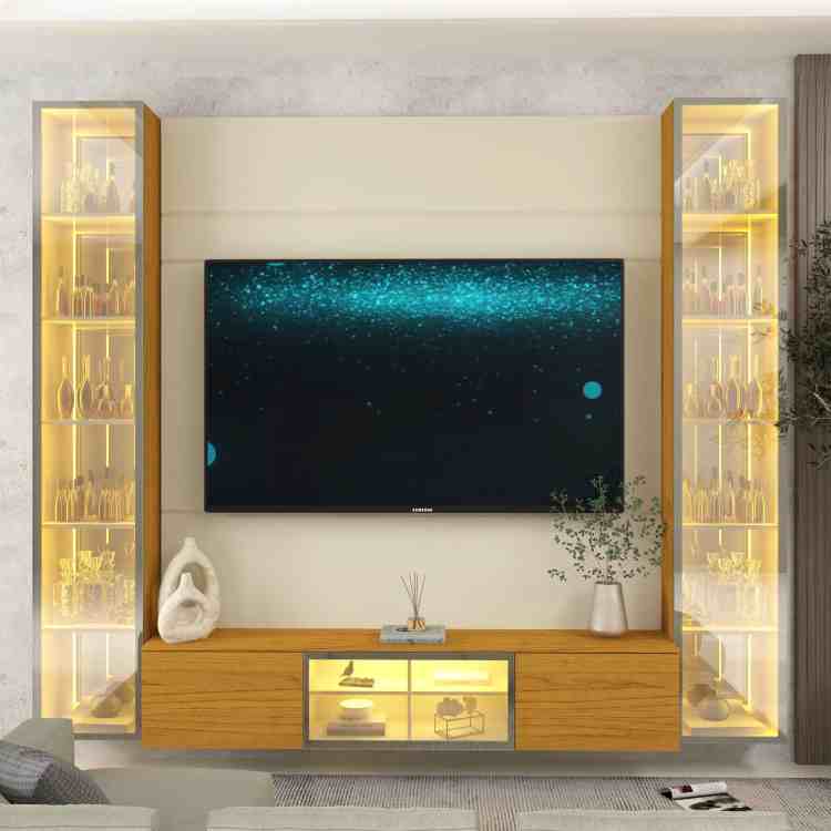 0553091-Home Luminare Reflecta 230 com LED, Espelho e Duas Torres Off White/Naturale 9V Gelius