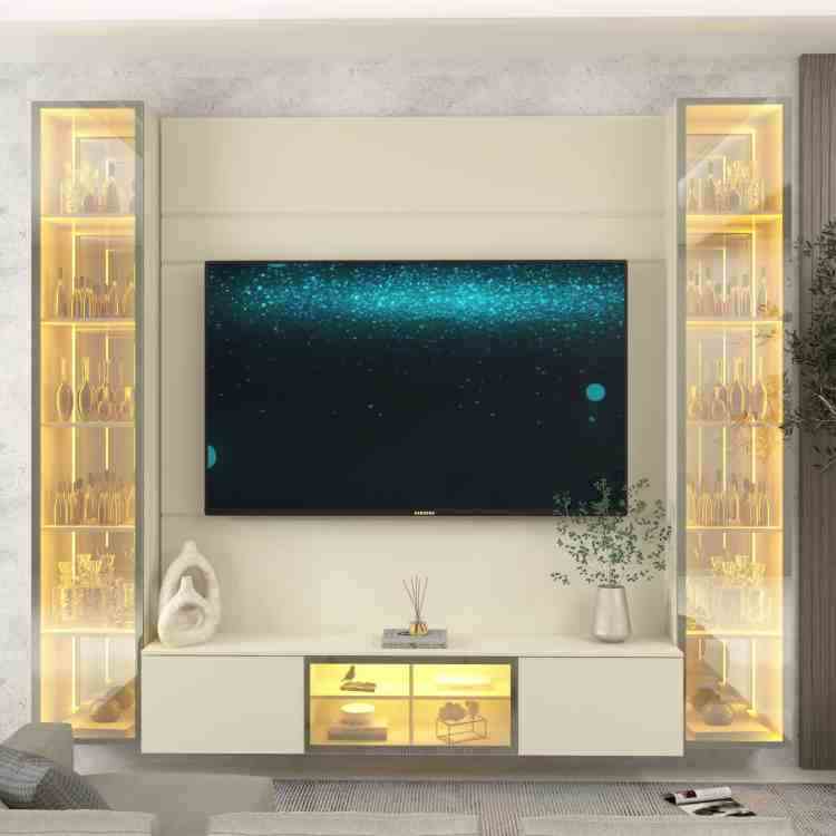 0553092-Home Luminare Reflecta 230 com LED, Espelhos e Duas Torres Off White/Off White Gelius