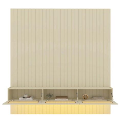 0553551-Home Majestade/Native Ripado 230 com LED Off White/Off White/Tela Ratan Creme 4V Gelius - foto 2