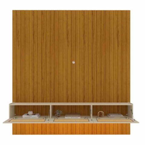 0553552-Home Majestade/Native Ripado 230 com LED Naturale/Off White/Tela Rattan Creme com LED 4V Gelius - foto 2