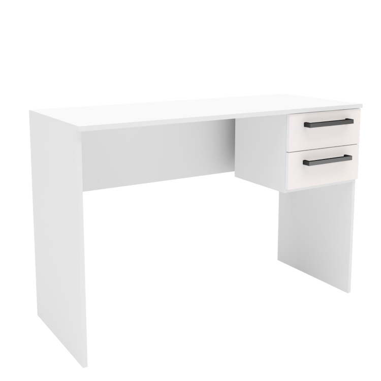 4110-0002-Escrivaninha 4110 com 2 Gavetas Branco I9casa Moveis