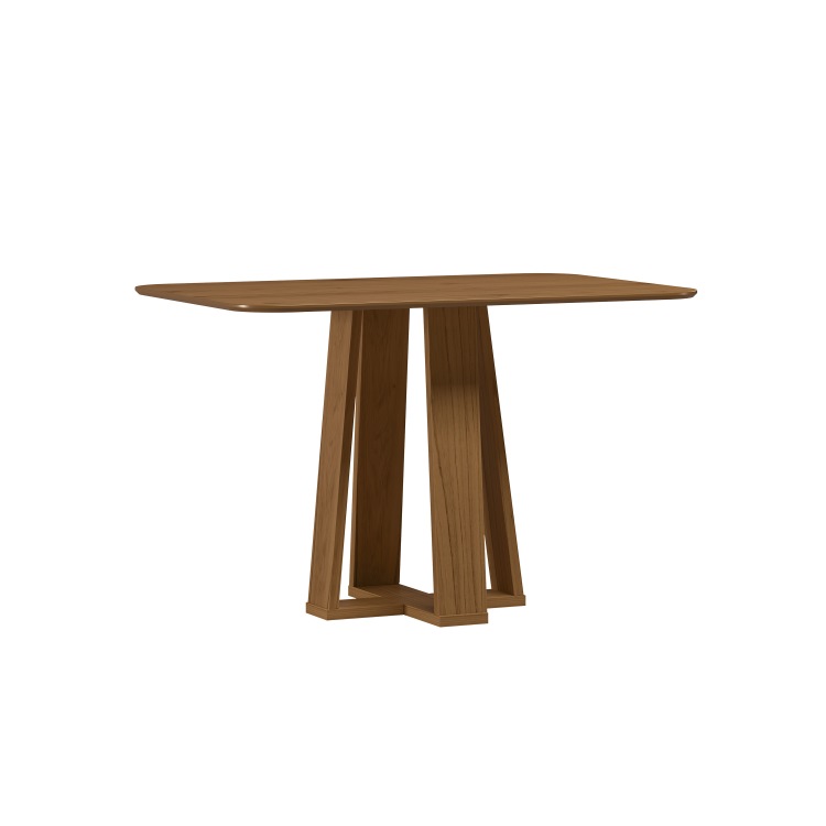 22166-Mesa Rubi 120×80 Tampo Retangular sem Vidro Cinamomo New Ceval