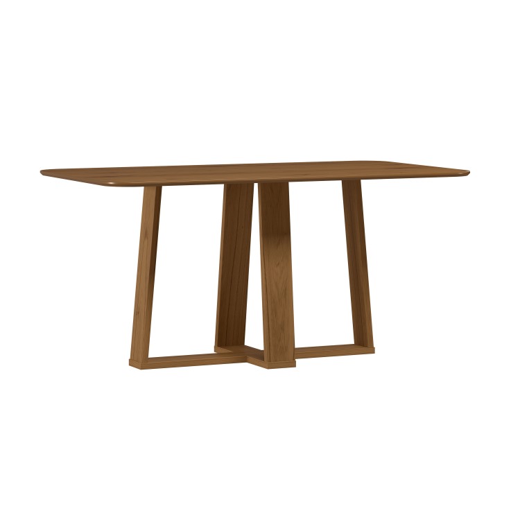 22168-Mesa Rubi 160×90 Tampo Retangualr sem Vidro Cinamomo 2V New Ceval