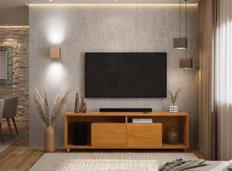 Rack Move 1.8 Cinamomo 1V Patrimar Moveis