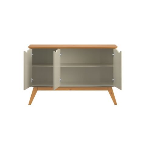 Buffet Prism 1.2 3P Off White/Cinamomo Patrimar Moveis - foto 2