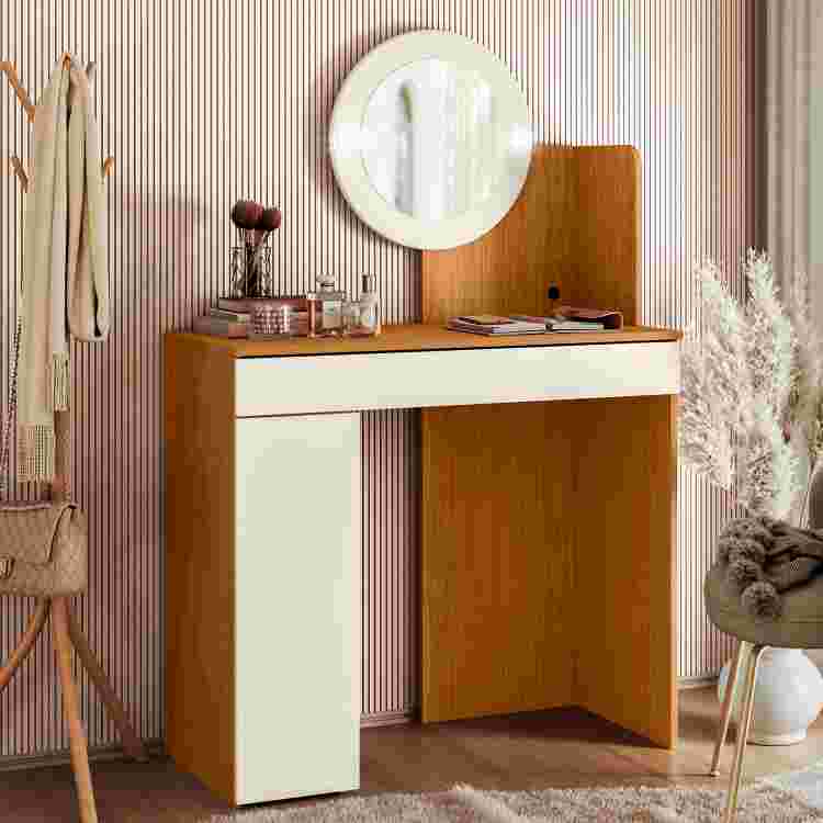 Camarim Aurea 1P1G com Espelho Cinamomo/Off White 1V Albatroz