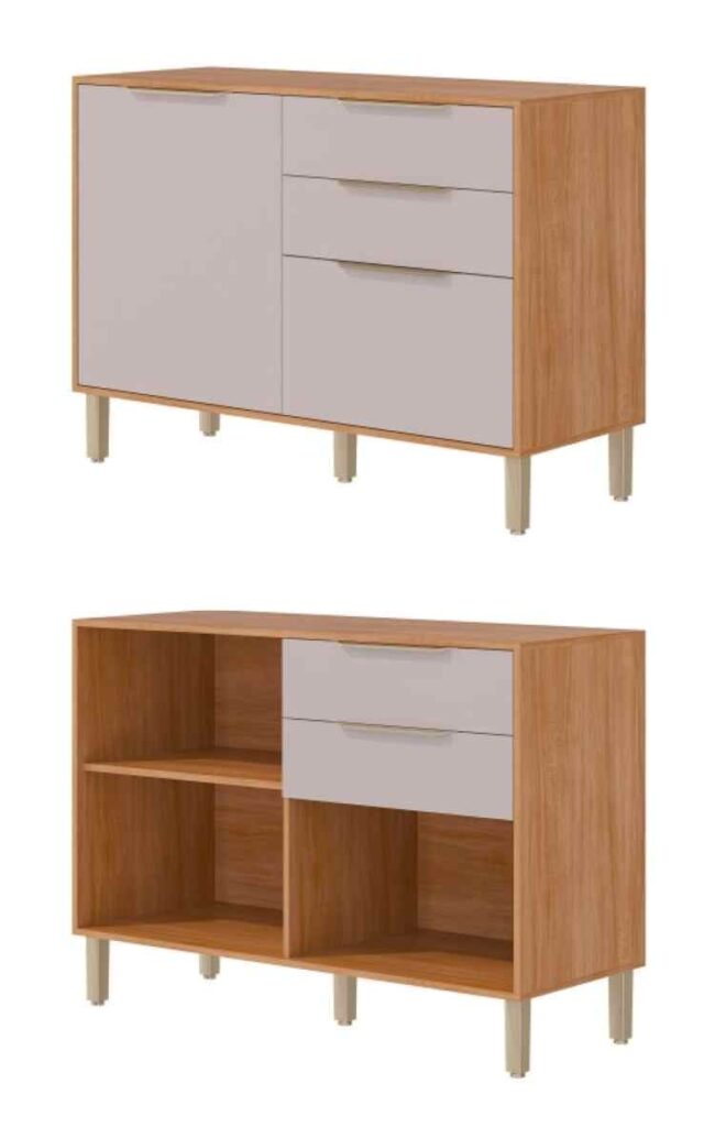 24456.71 – Balcao Divina/Esplendida/Celeste/Aurea 120 2P2G Cinamomo/Off White MGM Moveis