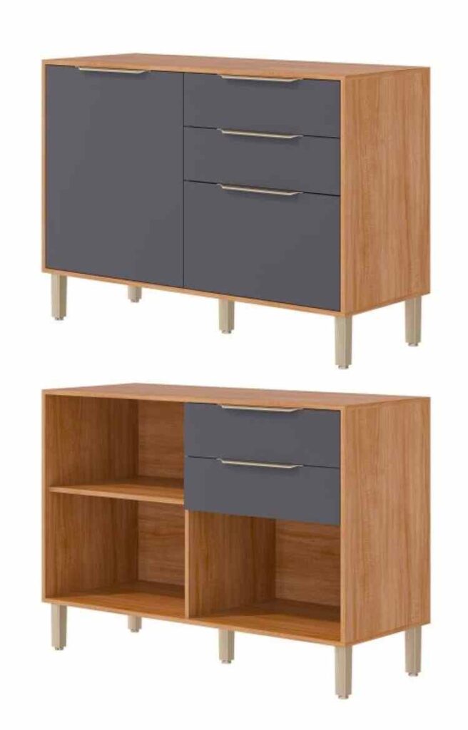 24456.74 – Balcao Divina/Esplendida/Celeste/Aurea 120 2P2G Cinamomo/Titanium MGM Moveis