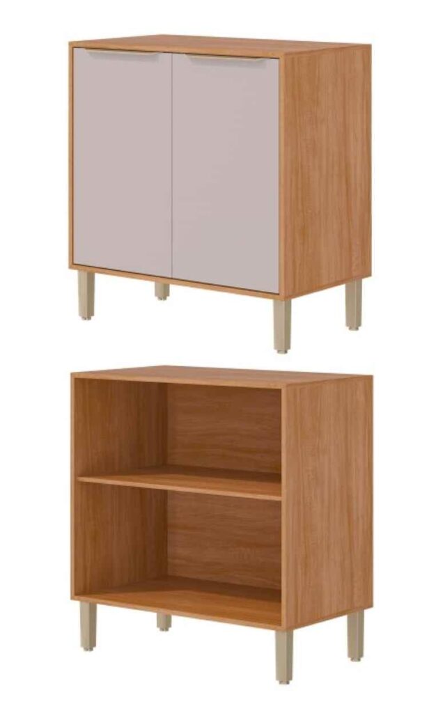 25768.71 – Balcao Divina/Esplendida/Celeste/Aurea 80 2P Cinamomo/Off White MGM Moveis