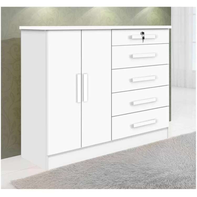 Comoda New Athos 5G2P Branco D Doro