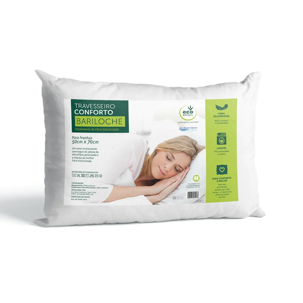Travesseiro Conforto Bariloche 50x70 Eco Brazil